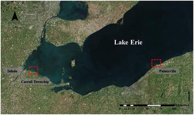 Satellite Remote Sensing of Drinking Water Intakes in Lake Erie for Cyanobacteria Population Using Two MODIS-Based Indicators as a Potential Tool for Toxin Tracking